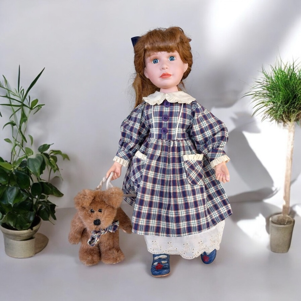 Vintage Boyd's Bears/Collection Porcelain Doll & Bear Yesterday's Child